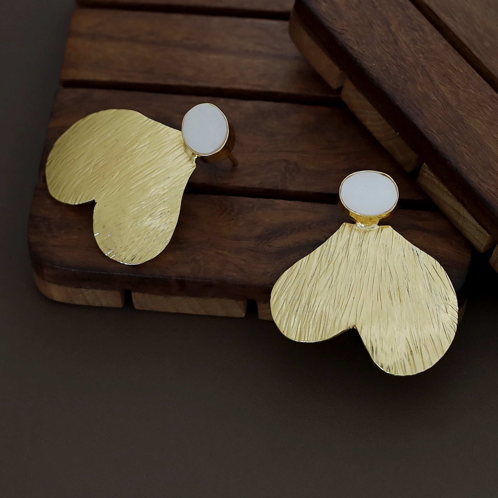 Golden Heart Earring